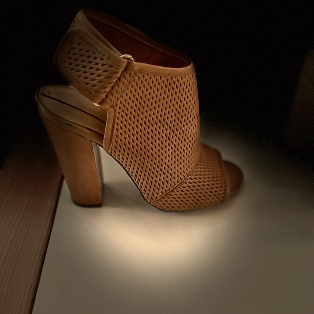 ALDO Aligowen Open Toe Laser Cut Heels Shoes
